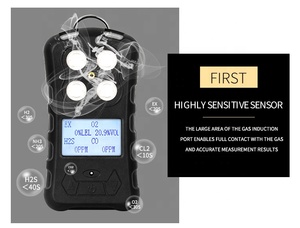 डुओटेसी औद्योगिक हैंडहेल्ड को सह 2 पी 3 मीथेन ch4 हाइड्रोजन ऑक्साइड अमोनिया H2s सेंसर पोर्टेबल गैस विश्लेषक - Product Image 3