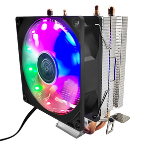 冷却器AM4 AM5 LGA 2011 1155 PWM RGB/ARGB中央处理器风扇2铜热管4针连接器LGA 775电源冷却计算机处理器
