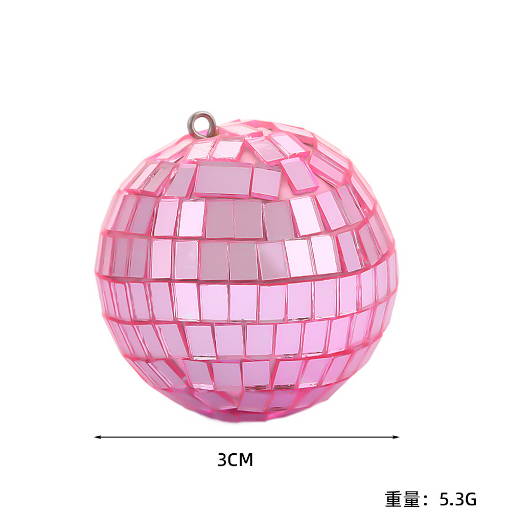 Clou en corne de mouton rose 3cm