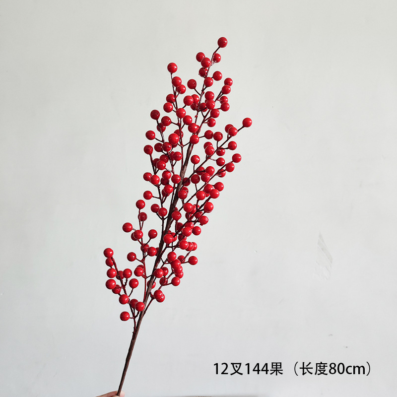 Fruto rojo de 12 puntas (80 cm)