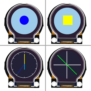 Keyes tudio Round 2,2-Zoll-TFT-LCD-Anzeigemodul für Arduino Micro bit Himbeer-Pi