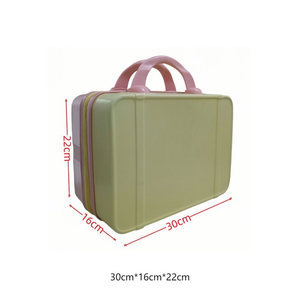 14 pollici ABS Mini valigia personalizzata alla moda impermeabile borsa per cosmetici leggera scatola regalo per signore piccolo colore caramella - Product Image 5