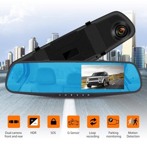 Dual Lens Rearview Mirror Car DVR Camera 4.3 Inch Driving Recorder HD Night Vision 1080P 170 Degree Wide Angle Dashboard Cam - Product Image 3