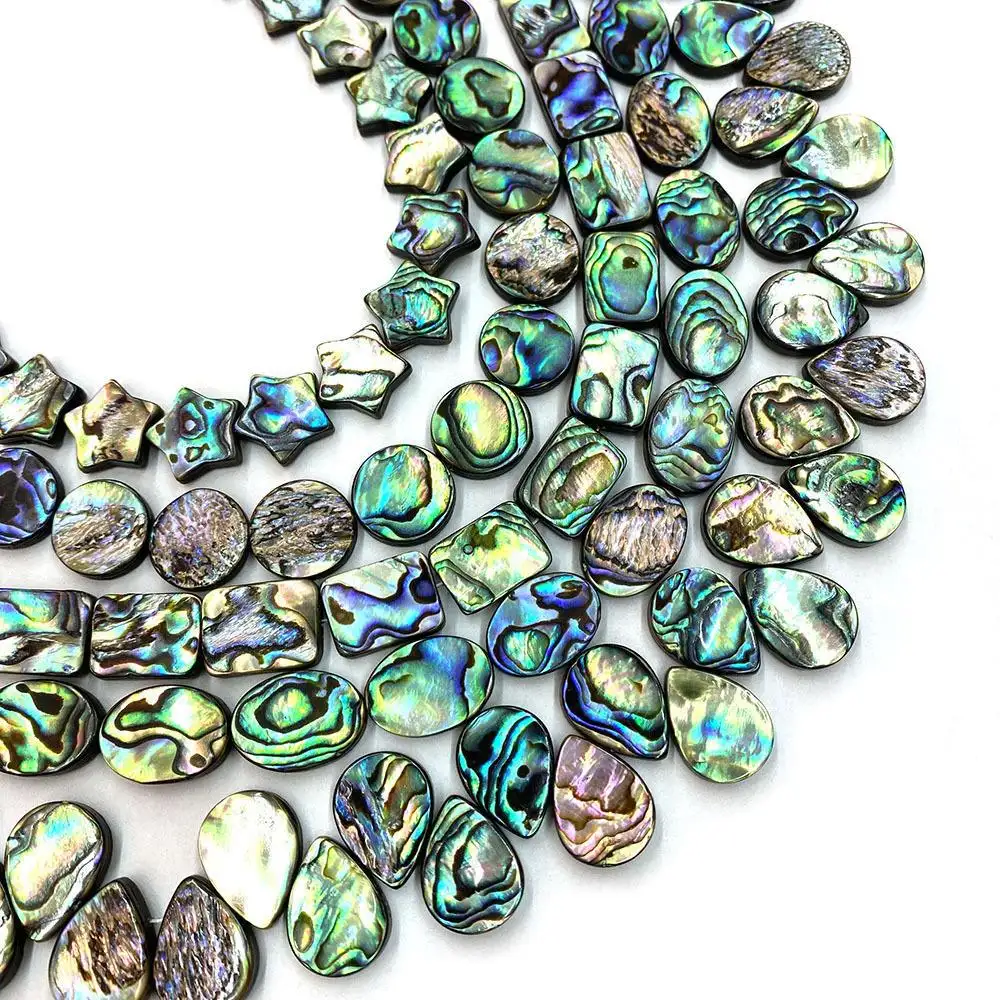 Vente en gros d'opercule naturel ormeau perles de coquillage pour l'artisanat collier pendentifs bijoux à bricoler soi-même accessoires bracelets