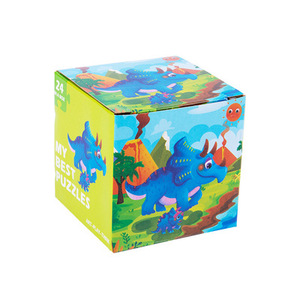 24 tarzı 24 adet 1 kutu ahşap yap-boz hayvan araç dinozor Montessori eğitici eğitici oyuncak çocuklar oyunları çocuk - Product Image 6