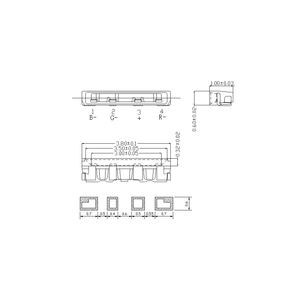 SMD 020 <strong>RGB</strong> <strong>Led</strong> 3.8*0.6mm Side <strong>Led</strong> 3806 <strong>RGB</strong> Tricolor Side View Smd 4Pins Full Color <strong>LED</strong> Chip - Product Image 6