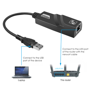 USB 3.0 Type-C RJ45 LANイーサネットアダプター10/100/1000Mbpsスピード対応PC用ラップトップ外部RTL8153ネットワークカードストック - Product Image 1