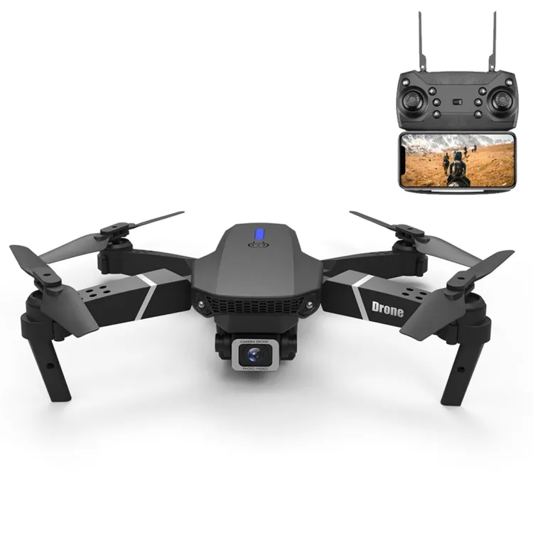 Dron cuadricóptero de Control remoto 4K con doble cámara HD, juguete plegable de LS-E525, gran oferta