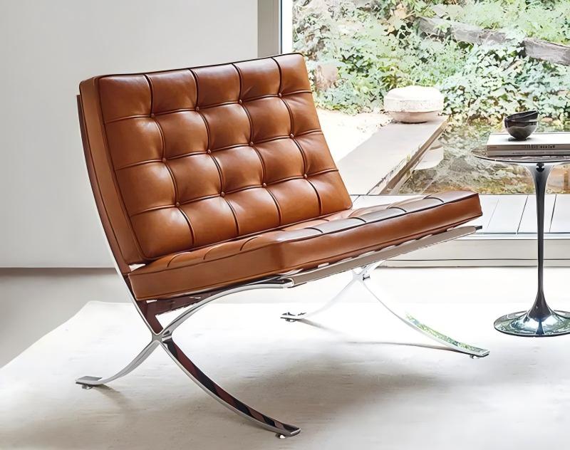 Cuir ciré à l'huile orange 80cm
