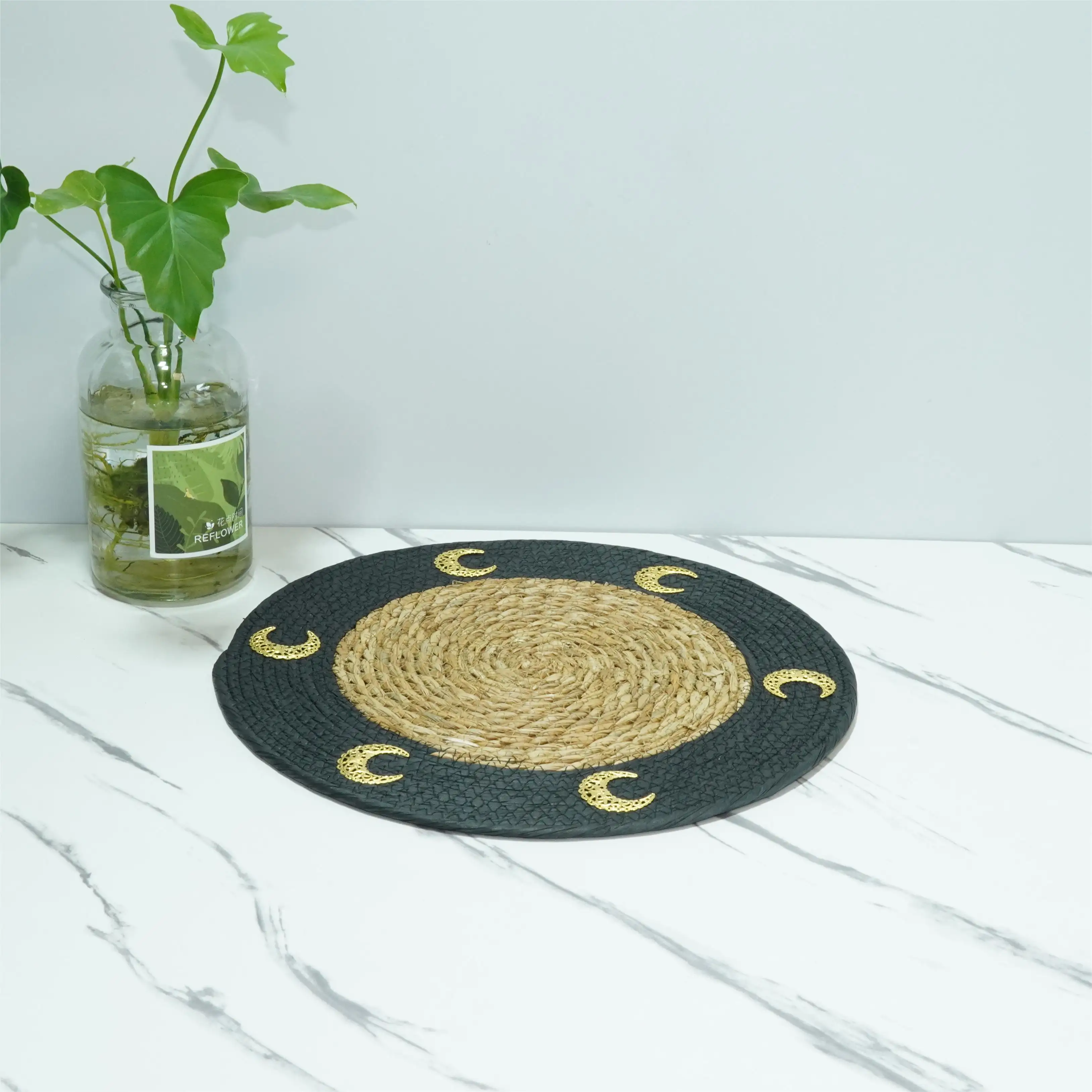 Top Class Vòng tự nhiên placemats rơm dệt placemats Dây giấy placemats cho bàn ăn