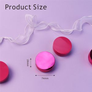 Luxury Round Compact Powder Blush <strong>Case</strong> with Mirror <strong>Empty</strong> Pink Cosmetics <strong>Makeup</strong> Oil Control Pressed Cream Foundation Packaging - Product Image 5