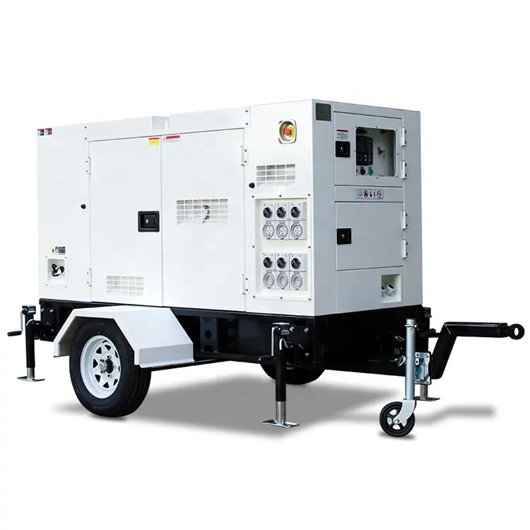 60kw Oem Diesel Generator Trailer Type Power Yangdong Motor Betrouwbare Kwaliteit Goedkope Prijs