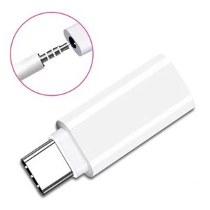 便携式USB C至3.5毫米适配器数字音频适配器类型C，适用于白色黑色兼容智能手机平板电脑笔记本电脑声卡 - Product Image 2