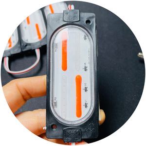 12V 24VサイドライトLEDモジュールライト赤と青ストロボ点滅LEDモジュールトラック車オートバイ警告LEDライトモジュール - Product Image 1