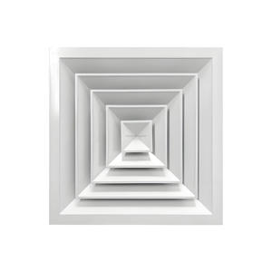 Fabriek Directe Aluminium Vierkante <span class=keywords><strong>Diffuser</strong></span> Plafond Luchtventilatie Lamellen Instelbaar Voor Luchtstroomhoek Of Volume - Product Image 1