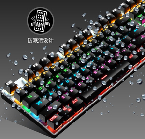 RGB 104-Key Desktop Gaming Mechanical <strong>Keyboard</strong> with <strong>Type</strong> C Interface PBT Keycaps Optical Operations Color Lighting for PC Laptop - Product Image 2