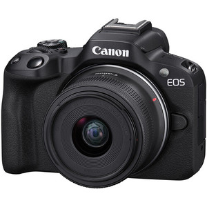Tamamen stoklanmış yeni-Canon R50 için 18-45mm Lens (siyah) ile fotoğraf makinesi sevkiyat için hazır