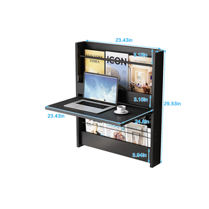 Настенная деревянная полка для компьютерного стола - Product Image 6