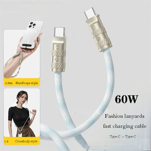 สายแลนดาต้าสำหรับโทรศัพท์มือถือ60วัตต์ใช้งานได้กับ Apple 16วัตต์สายชาร์จเร็วชนิด C ฟังก์ชั่นคู่ - Product Image 2