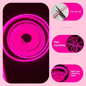 Esneklik pembe Neon Led şerit ışık 5v 12v 24v özel Neon işaret 8*16 6*16 Ip65 Ip67 su geçirmez Neon Led şerit - Product Image 2