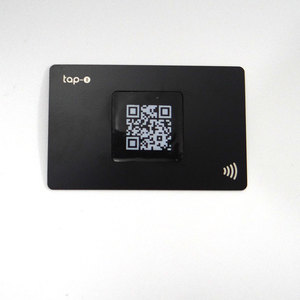 213/215/216 NFC Chip negro/oro NFC Metal tarjeta de visita con código Qr variable y logotipo - Product Image 1