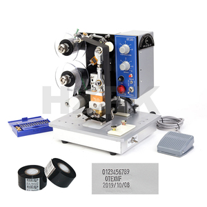 HZPK HP 241 stampa a caldo foglio di alluminio foglio di carta sacchetto di pellicola di plastica stampa codificatore Ribon data di scadenza Semi automatico - Product Image 1
