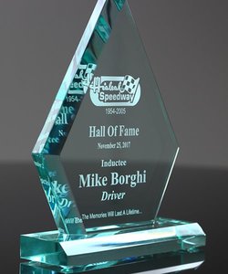 アクリル炎型トロフィーレーザー彫刻ブランクカスタムジェイドクリスタルルーサイトダイヤモンドシェイププラーク賞リーダーシップ