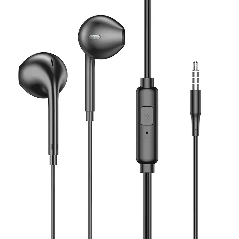 3,5 Mm Sport Stereo Music Cancelación de ruido Jack Auriculares con cable Auriculares con micrófono Manos libres Auricular