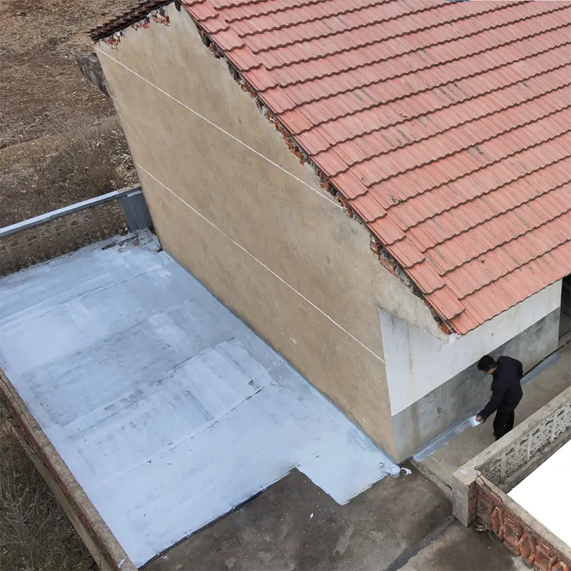 Peinture polyuréthane anti-fuite toiture terrasse liquide revêtement de toit en caoutchouc mastic de toit revêtement étanche à l'eau