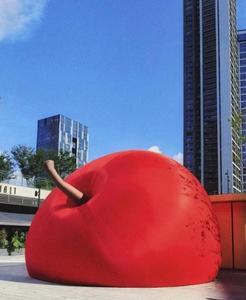2024 New Arrival nhà máy giá Lớn nhất Inflatable Red <span class=keywords><strong>Apple</strong></span> quảng cáo ngoài trời biểu tượng tùy chỉnh - Product Image 1