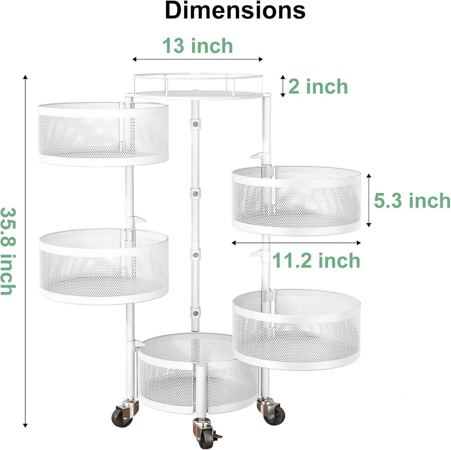 Cadre rond blanc 5 couches