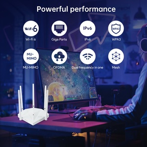 Smart Dual Band 3000Mbps Openwrt Mesh <strong>Router</strong> Wifi 6 With VPN Firewall <strong>QoS</strong> Functions for Home Office Starlink <strong>Use</strong> - Product Image 2
