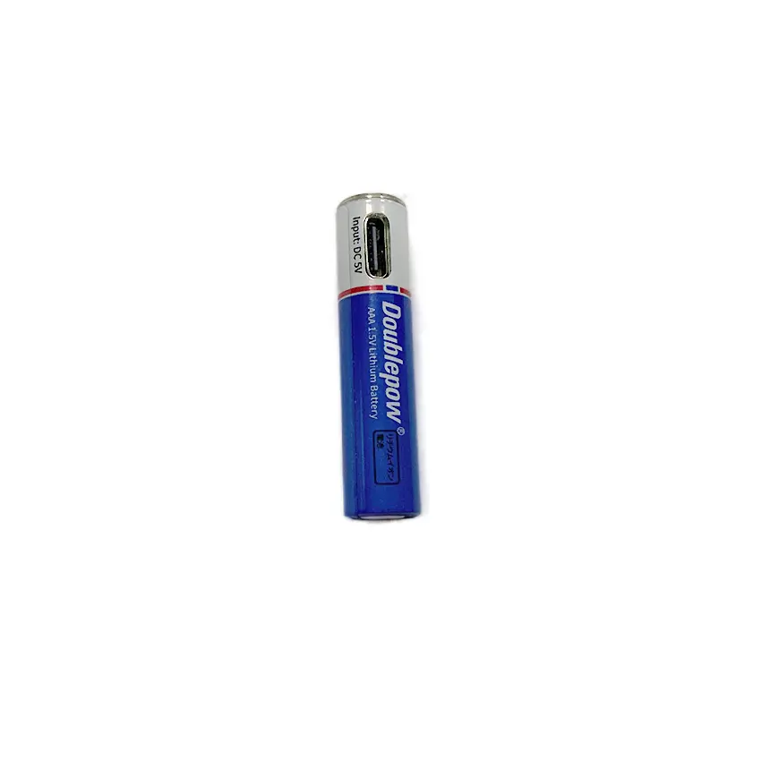 Rechargeable 600mWh with over 1000 cycle life 1.5v USB AA Battery