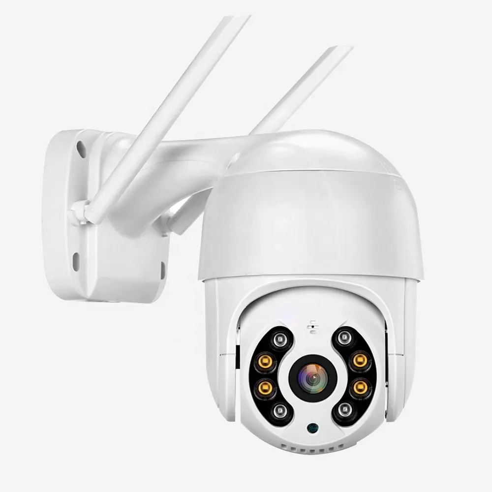HD 2MP wi-fi CCTV Audio bidirezionale a colori custodia per visione notturna Monitor telecamera PTZ con registrazione 1080p