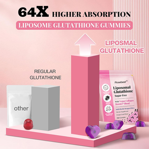 China fabriek OEM natuurlijke huidverlichtende glow liposomale glutathion collageen gummies supplement met vitamine C voor huidverlichting - Product Image 5