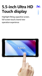 5.5 inch cảm ứng không thấm nước không dây Carplay Android động cơ tự động TPMS GPS navigation hiển thị xe máy Carplay màn hình - Product Image 5