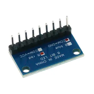 3,3 V 5V 8-Bit blau/rot LED-Anzeige modul Gemeinsame Anode/Kathode für DIY-Kit Arduino NANO UNO Himbeer pi 4 Nodemcu V3 ICs