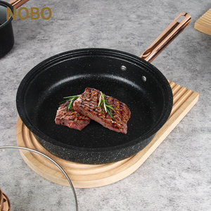 調理器具セットポットとパンセットノンスティッククッキングポットセット鋳鉄製医療石ガラス蓋付き8ピースブラックメタル - Product Image 5