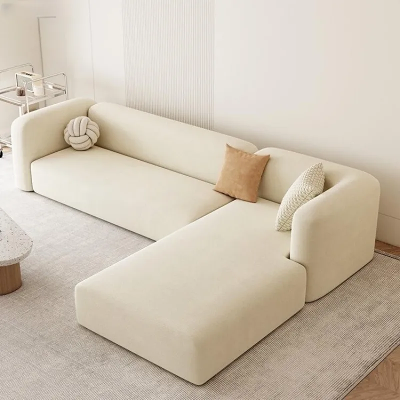 Yeni mobilya L şekli kanepe salonu Sectionals kanepe Modern lüks tüy modüler oturma odası kanepe