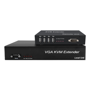 1080p VGA KVM Extender over Cat5e/6/7 Cable Extender 150m con USB2.0 Audio RS232 - Product Image 3