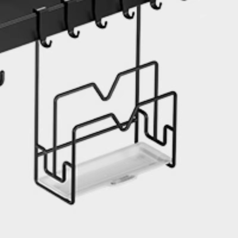 Optional black pot lid rack