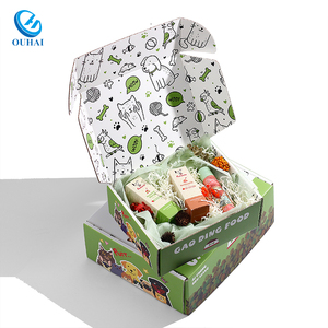 Özel 175g tek taraflı kaplamalı kağıt düz sokmak uç kutusu Pet besleyici ek paketleme karton kutu köpek veya kedi ürünleri için - Product Image 5