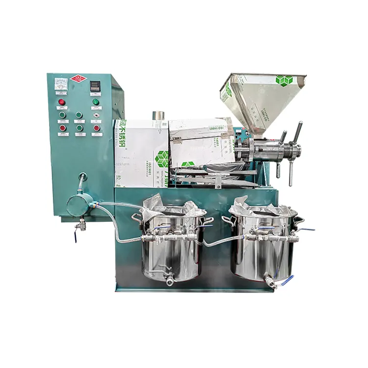 Máquina de prensado de aceite de soja de girasol de Oliva de coco de cacahuete combinada en frío y caliente comercial Extractor de prensadores de fabricación de molino de aceite