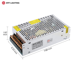 新型110V 220V输入DC输出变压器10A 20A 40A 60A DC5V 200瓦电源发光二极管照明驱动器