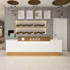 批发优质前台收银台收银台，用于广东咖啡店便利店收银台 - Product Image 2
