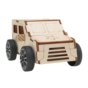 プルストリングカースクールテクノロジー手作りDIY科学実験楽しいゲームプルバックカー - Product Image 5