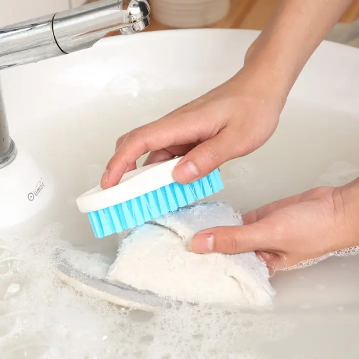 Escova para limpeza de casa multifuncional, escova de plástico para lavar roupas, palmeira, cortador e bloco