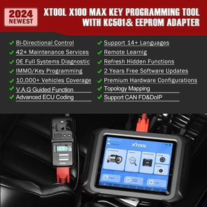 2024 Original for Xtool X100 Max Auto Scanner All-in-One Key <strong>Programming</strong> and Bidirectional Diagnostic Tool for Cars