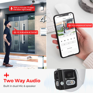 Dahua 8MP Dual Lens Turret Bullet <strong>Motion</strong> <strong>Detection</strong> <strong>Security</strong> Alarm <strong>System</strong> EPTZ Camera 4k Smart Dual Light TiOC Poe Ip Camera - Product Image 4