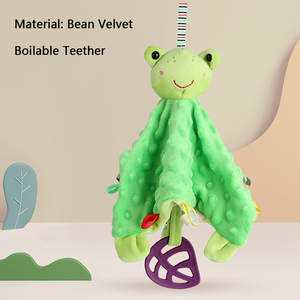 Özelleştirilmiş hayvan kafa yenidoğan yumuşak ve sevimli bezelye yorgan diş kaşıyıcı bebek peluş oyuncak kaynamış olabilir - Product Image 2
